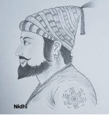 pencil sketch shivaji maharaj drawing