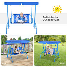 Outdoor Kids Patio Swing Bench With