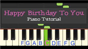 easy piano tutorial happy birthday to