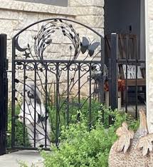 Iron Woodland Garden Gate Decorative