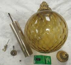 Vintage Glass Globe Retro Hanging Lamp