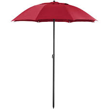 6 Red Push Lift Umbrella With 1 1 4