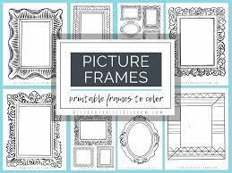 printable picture frame drawing prompts