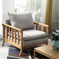 nordic solid wood sofa combination