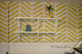 How To Paint And Stencil A Herringbone