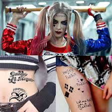 harley quinn tattoo stickers