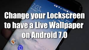 how to set a live wallpaper onto your
