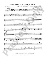 hallelujah chorus 1st b flat clarinet