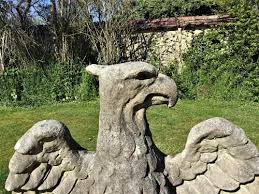 C20th Large Composition Stone Eagle