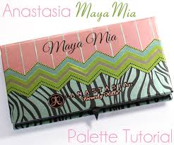 anastasia maya mia palette tutorial and