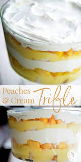 It steals the show with its light banana. Peaches And Cream Trifle Dessert Carrie S Experimental Kitchen