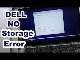how to fix dell couldn t find storage