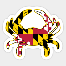 Maryland Flag Crab Illustration