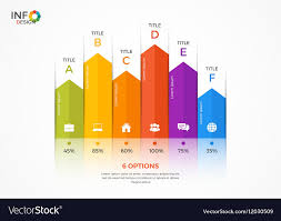 Column Chart Infographic Template 6 Options