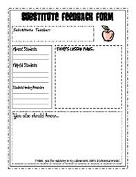 Substitute Feedback Form Magdalene Project Org