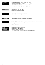 32 Resume Templates For Freshers Download Free Word Format