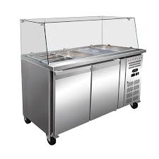 Counter Fridge With Saladette Top