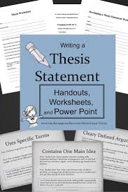 Thesis Statement Throwdown    Pinterest  Thesis Statement Introduction to Writing Activities for Thesis Statement  Identification Thesis Statement