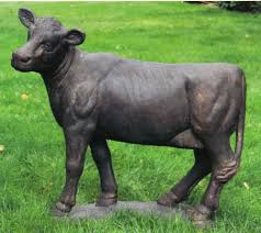 Cow Garden Statue Cement Sculpture
