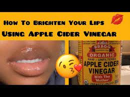 your lips using apple cider vinegar