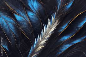 Background With Feather Texture