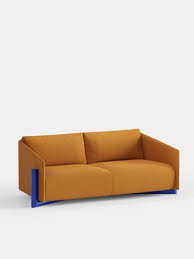 timber 3 sitzer sofas in senfgelb von