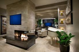 living room with a tile fireplace ideas