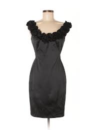 Details About Maggy London Women Black Cocktail Dress 8 Petite