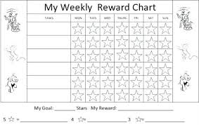 Sticker Chart Printable Behavior Free Reward Template
