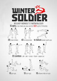 Winter Soldier Workout 4 Sets 60 60 120 Rest Superhero