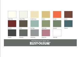 Rust Oleum Chalk Paint Colours Chart