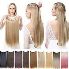 Creamy blonde looking for the perfect combination of cool but not too icy? Amazon Com Sarla Straight Halo Hair Extensions Dirty Blonde Secret Wire Headband Long Synthetic Hairpieces 22 Inch For Women Heat Resistant Fiber No Clip M02 16h613 Beauty