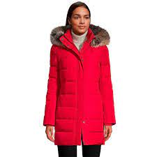 Faux Fur Hood Long Down Winter Coat