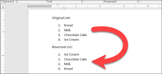 numbered or bulleted list in microsoft word