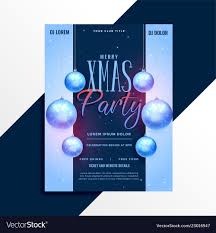 Elegant Christmas Party Poster Flyer Design