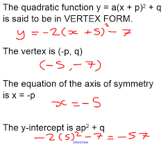 Quadratic Functions