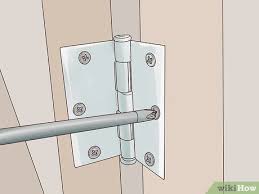 3 ways to adjust door hinges wikihow