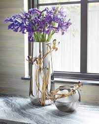 michael aram black iris rose bowl vase