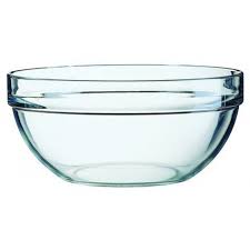 mini stackable glass salad bowl 6 cm