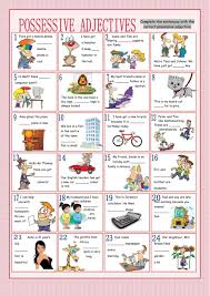 Possessive Adjectives Interactive Worksheet