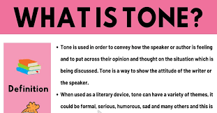 Maybe you would like to learn more about one of these? Tone Definition And Useful Examples Of Tone In Speech And Literature 7esl