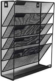 Mesh Wall File Holder 5 Tier Vertical