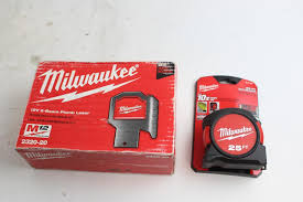 milwaukee 25ft measuring tape and 2320