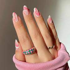 11 pink swirl nail ideas to spin into