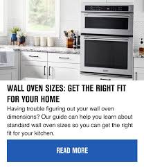 wall oven sizes get the right fit for