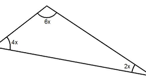 the angles in an algebraic triangle