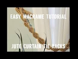 Tutorial via our daily craft. Macrame Curtain Tie Backs Macrame Jute Macrame Tutorial Youtube