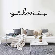 living room fashion love arrow wall