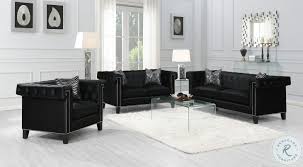 Reventlow Black Velvet Sofa