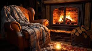 Premium Ai Image Cozy Fireplace Hd